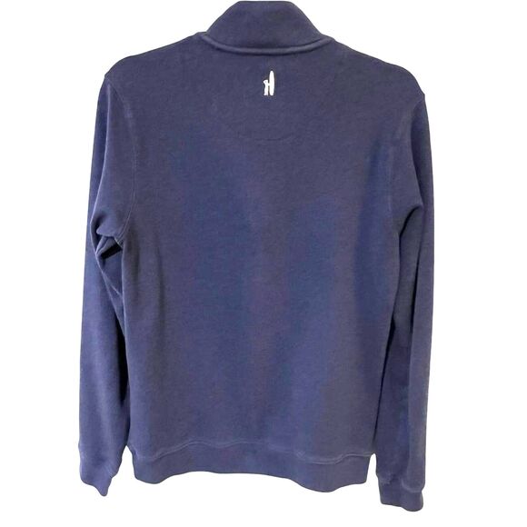 johnnie-O 1/4 Zip Pullover Sweatshirt Size S Blue Casual Preppy Coastal - Picture 3 of 9